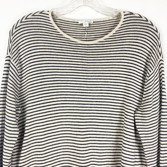 Pure J Jill Cotton Cashmere Striped Sweater Womens Size Small - Picture 3 of 11